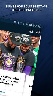 NBA Officiel : Matchs de basket en live et news PC