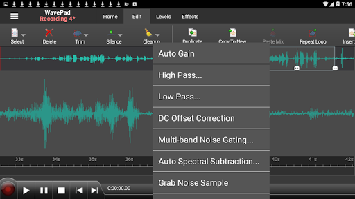 komputer WavePad Audio Editor