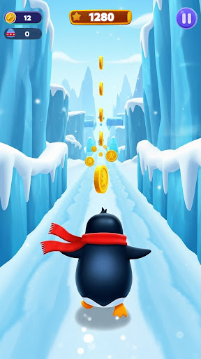 komputer Penguin Run : Adventure game