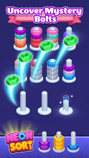 Neon Sort: Nut & Bolt 3D PC