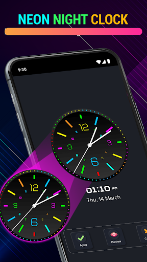 Neon Digital Clock