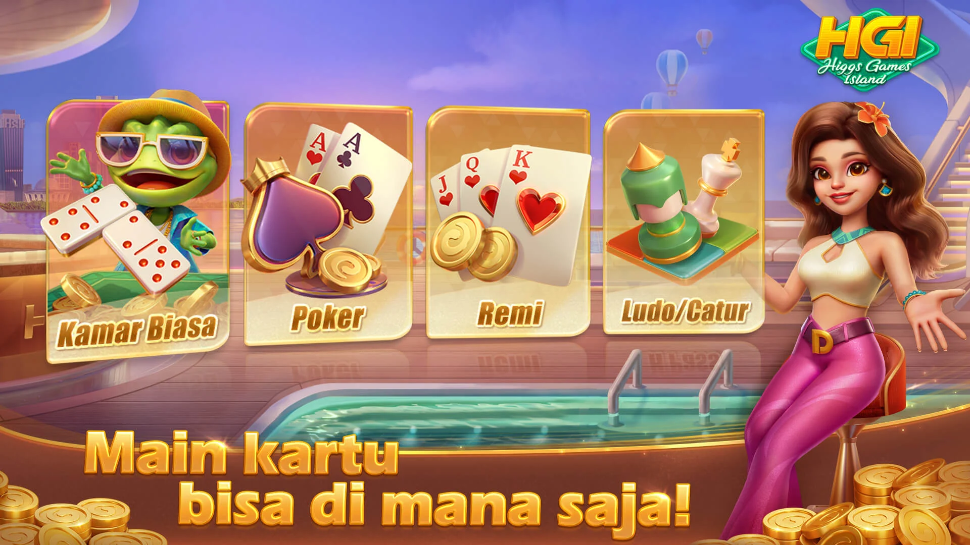 Higgs Domino Island-Gaple QiuQiu Online Poker Game PC