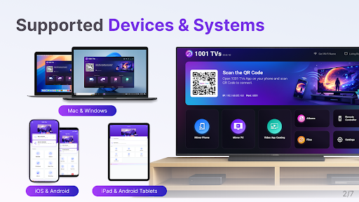 1001 TVs--การมิเรอร์หน้าจอ PC