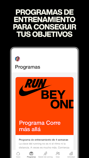 Nike Run Club: seguimiento PC