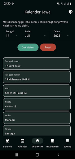 komputer Kalender Jawa