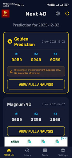 komputer Next 4D – MY & SG Prediction