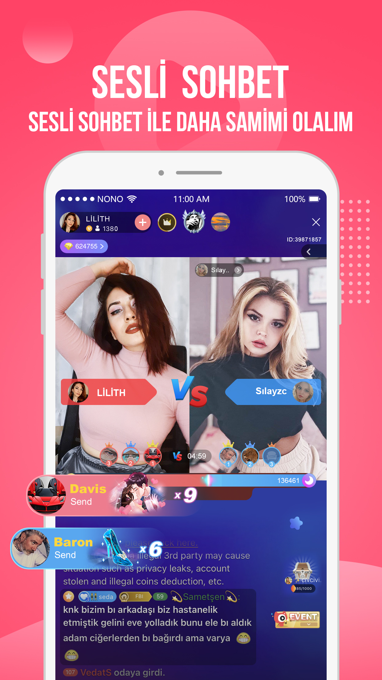 Nonolive - Canlı yayın ve görüntülü konuşma PC