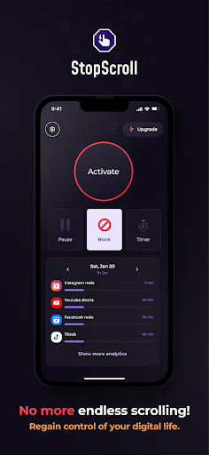 StopScroll: Block Reels/Shorts الحاسوب