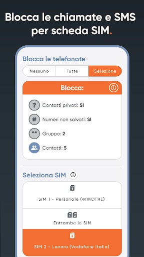 Blocco chiamate dual SIM: Hush PC