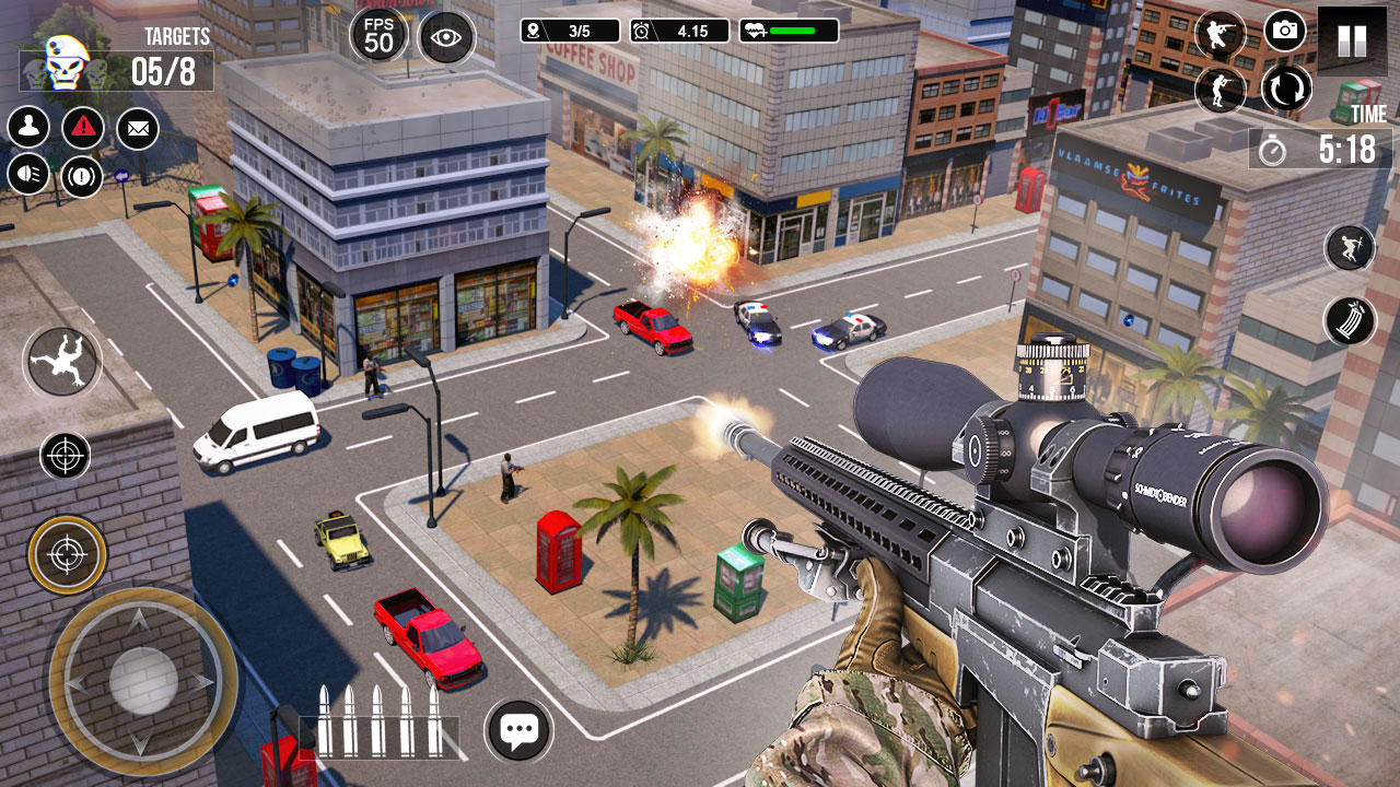 Desert Sniper 3D : Free Offline War Shooting Games APK para
