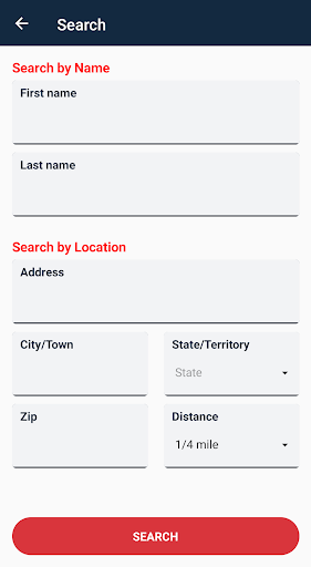 US Dept. of Justice NSOPW App
