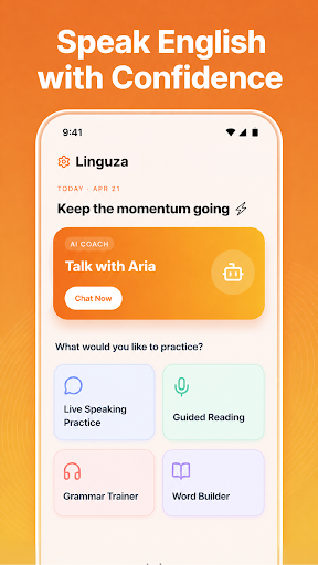Linguza: مدرس إنجليزي AI الحاسوب