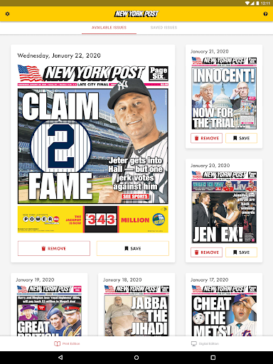 New York Post for Tablet PC