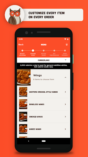 Hooters - Ordering and Rewards