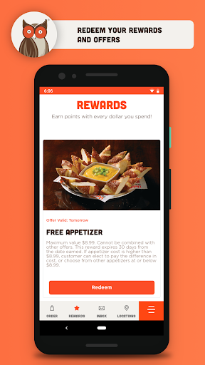 Hooters - Ordering and Rewards