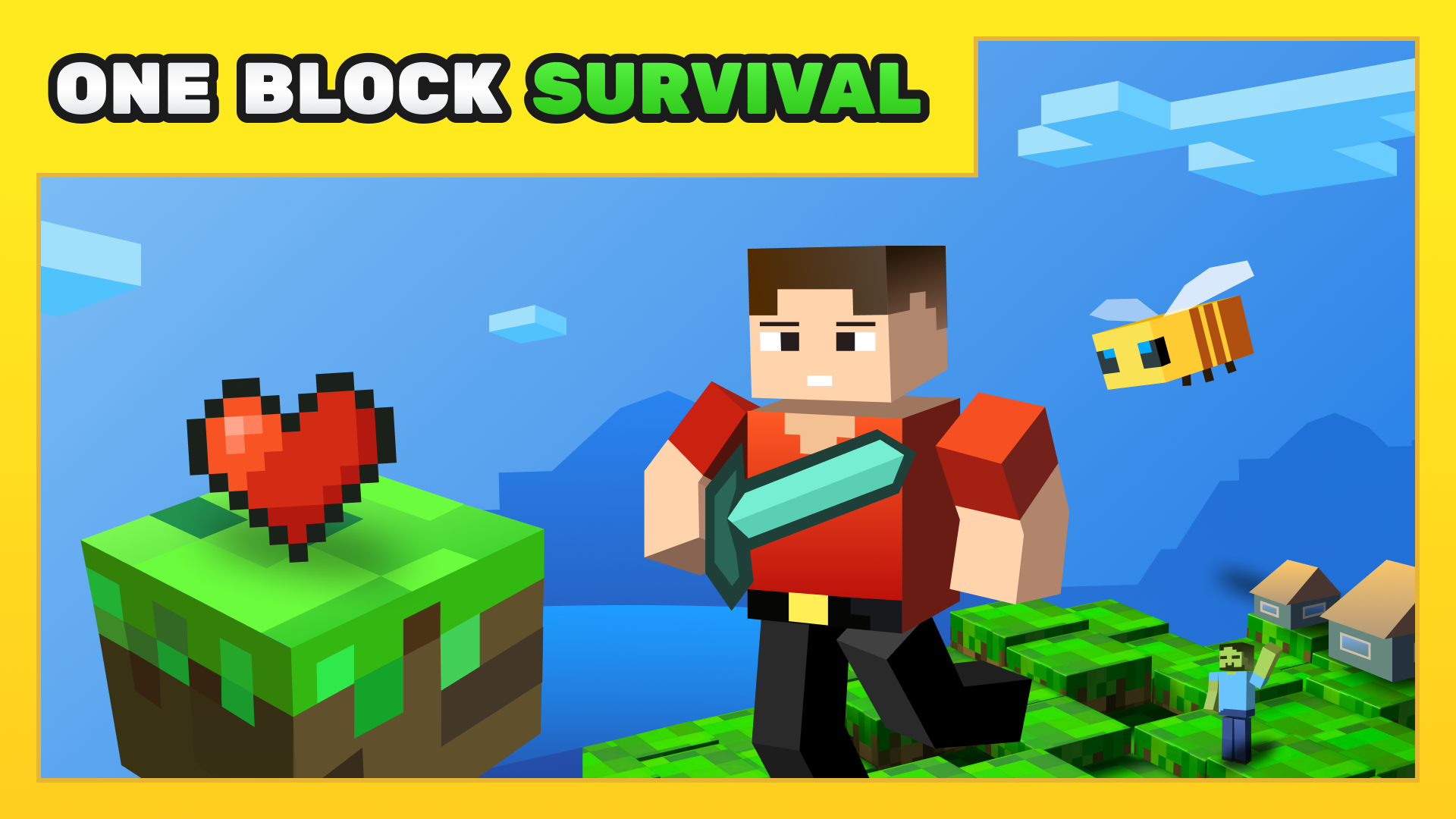 One Block Survival Map الحاسوب