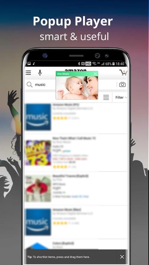 One Music - Floating Music Video Player for Free PC