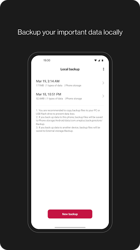 Clone Phone - OnePlus app