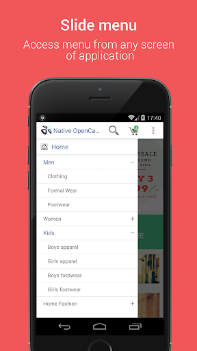 Native Opencart App for Mobile PC
