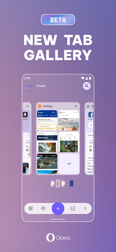 Opera browser beta with AI پی سی