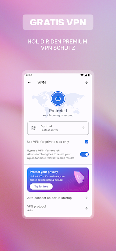 Opera-Browser mit gratis VPN