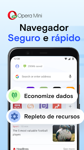 Navegador da Web Opera Mini para PC