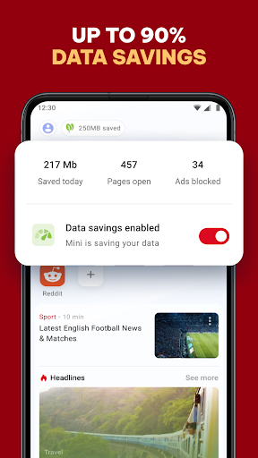 komputer Opera Mini: Fast Web Browser