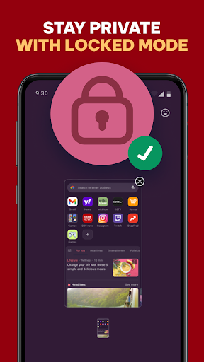 komputer Opera Mini: Fast Web Browser