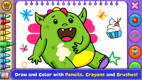 괴물 - 아이들을위한 색칠하기 책 & 게임 PC