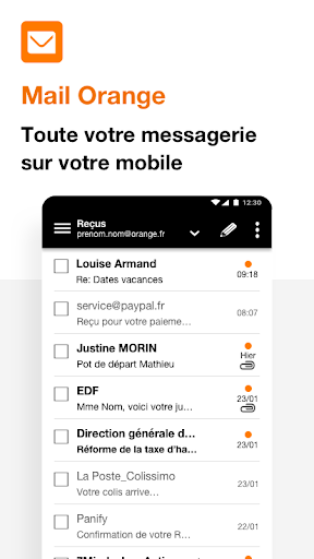 Mail Orange, 1er mail français