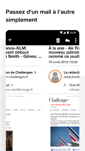 Mail Orange, 1er mail français