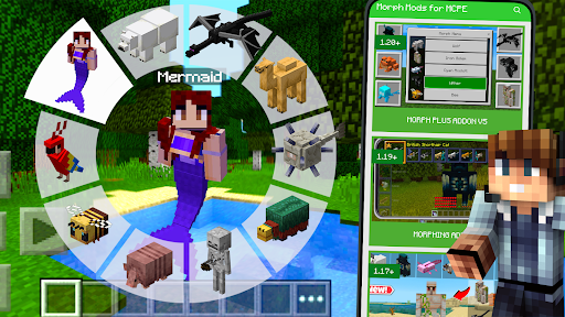 Morph Mod for Minecraft PE پی سی