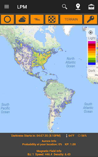 Light Pollution Map - Dark Sky PC