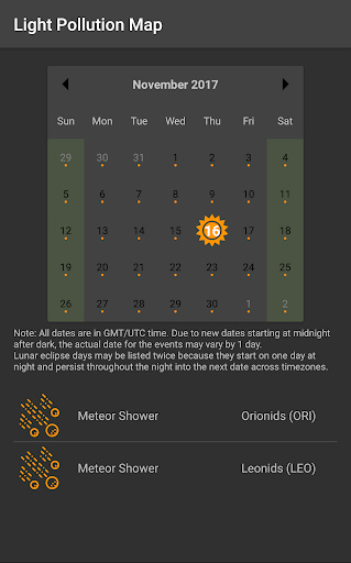 Light Pollution Map - Dark Sky PC