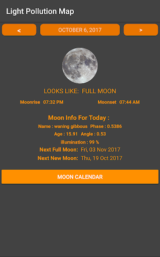 Light Pollution Map - Dark Sky PC