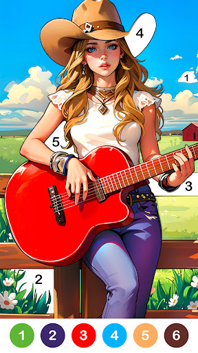 Farm Country Color By Number