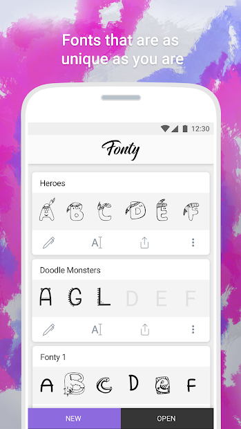 Download Fonty - Draw And Make Fonts On Pc With Memu
