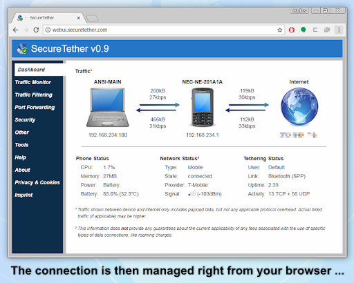 SecureTether WiFi PC
