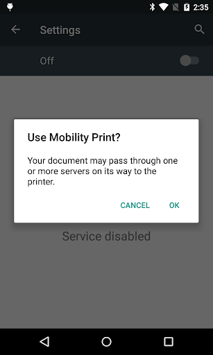 Mobility Print PC