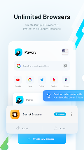 Pawxy - Fast VPN & Web Browser PC