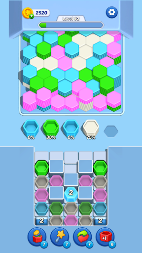 Hexa Fall: Color Sort PC