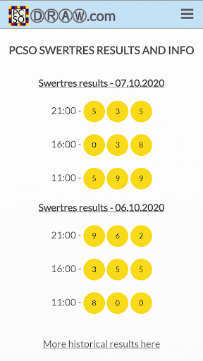 PCSO Lotto Results PC