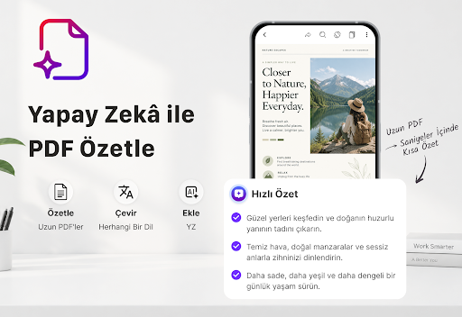 AI PDF: Okuyucu & Özet PC