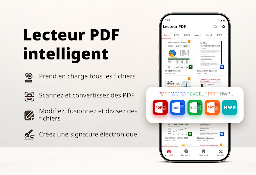 Lecteur PDF - PDF, DOCX, XLSX PC
