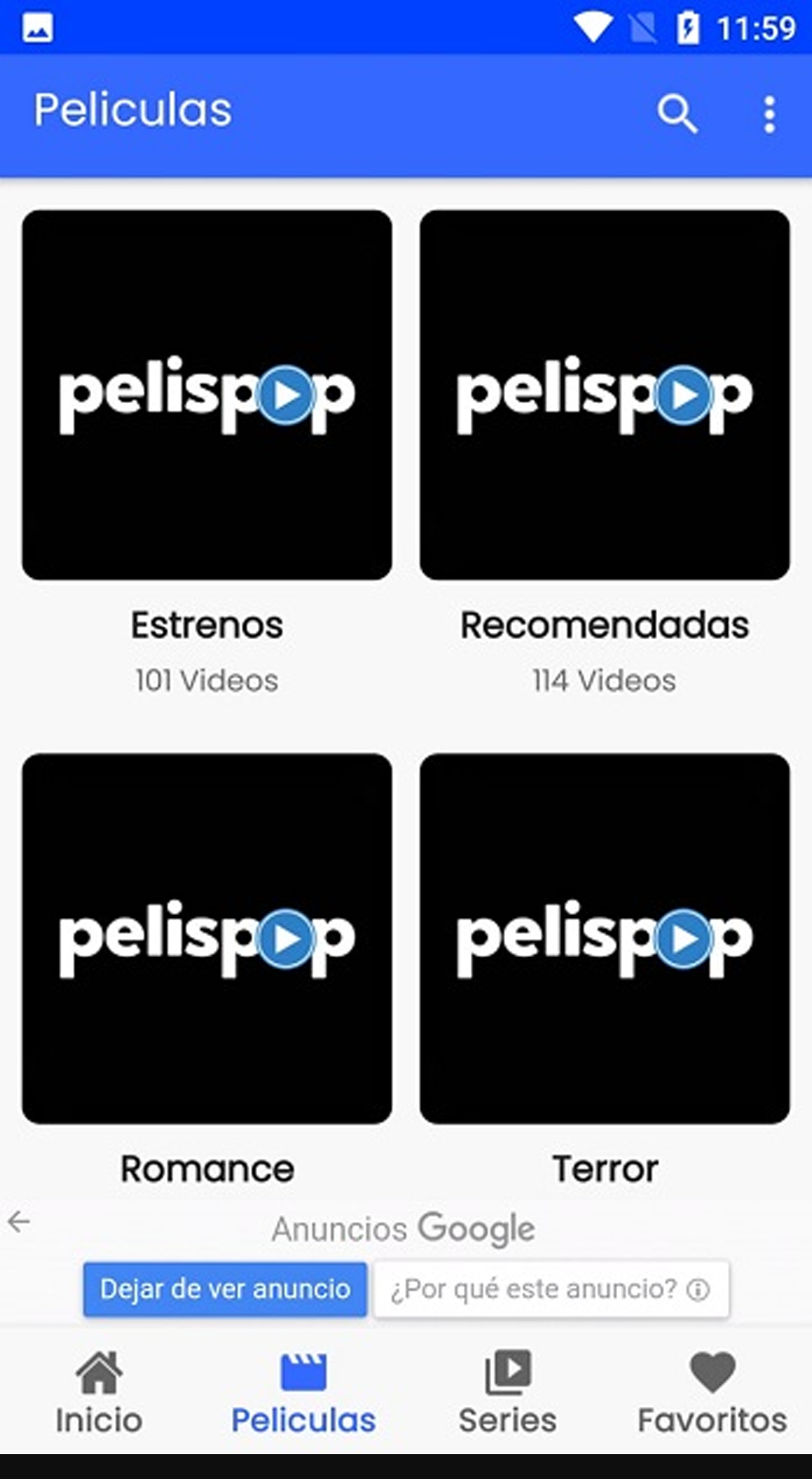 PelisPop Peliculas y Series PC