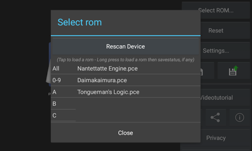 EmuPCE XL (PC Engine Emulator) PC版