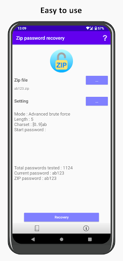 ZIP password recovery PC