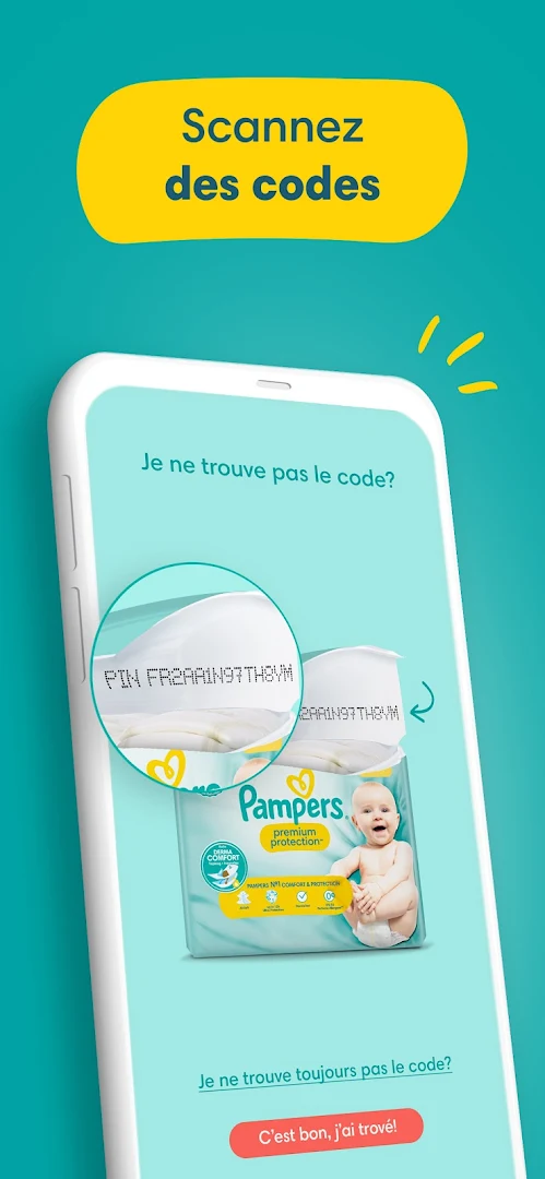 Pampers Club: réduction couche PC