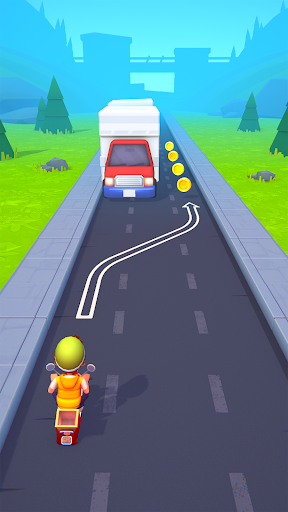 Paper Boy Race - لعبة سيارات