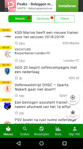 Voetbalnederland Liveuitslagen